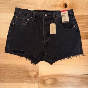 Levi's Black Denim Jean Shorts